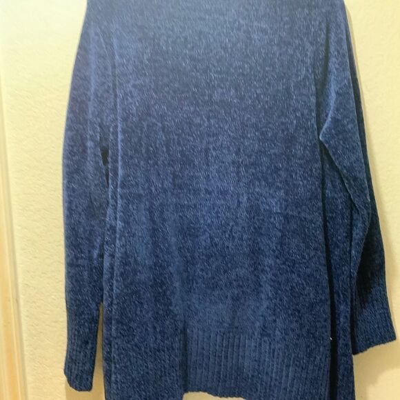 NEW Orvis Womens XXL Blue Open Front Cardigan Sweater 100% Polyester - Picture 9 of 9